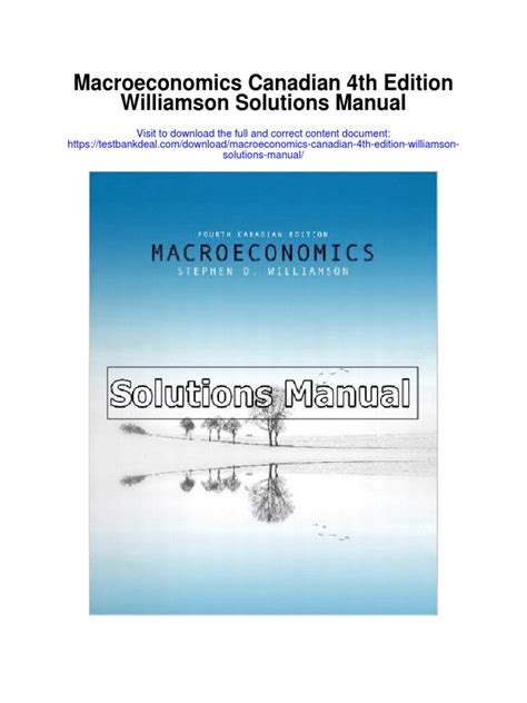 introduction macroeconomics williamson 4th edition solutions manual Reader