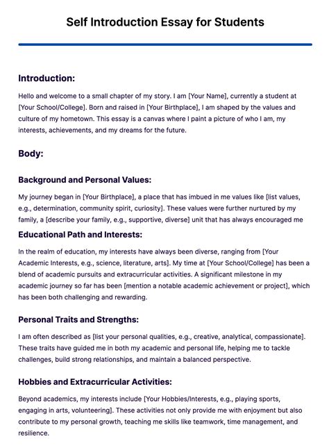 introduction paper about yourself Epub