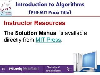 introduction to algorithms instructor manual edition 3 pdf Epub