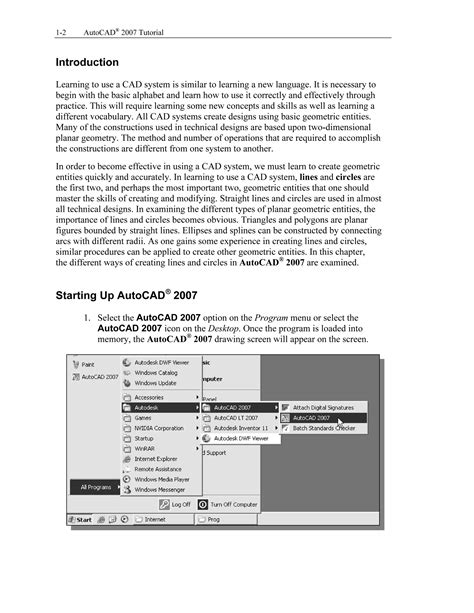 introduction to auto cad 2007 Doc