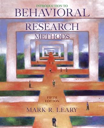 introduction to behavioral research methods 5th edition Epub