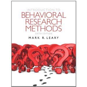 introduction to behavioral research methods 6th edition Reader