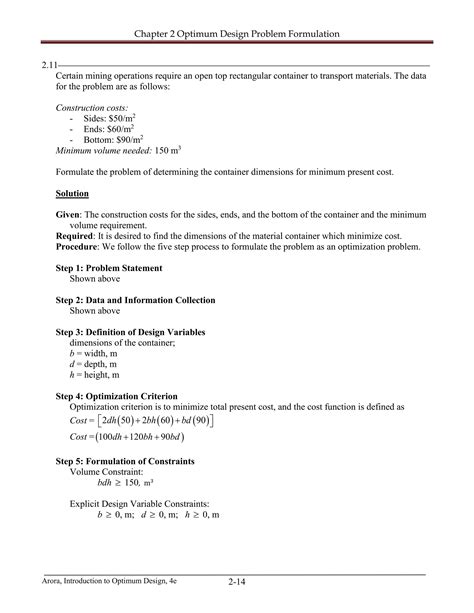 introduction to design optimum solutions Doc