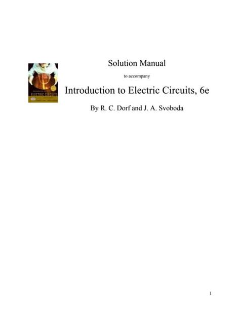 introduction to electric circuits 8th edition solution manual dorf Epub