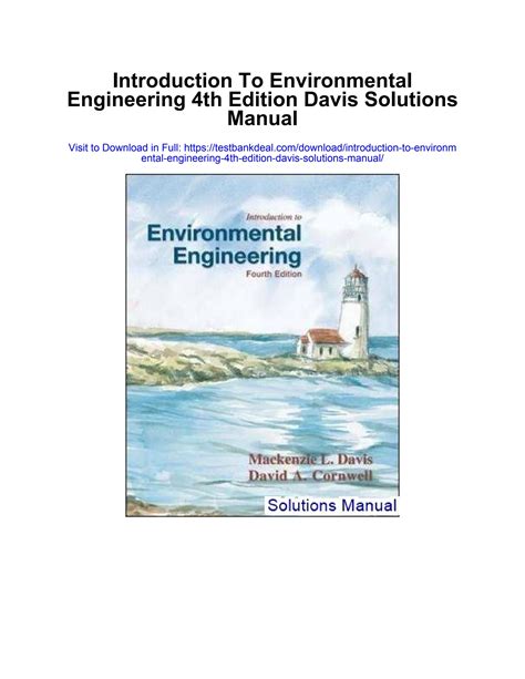 introduction to environmental engineering 4th edition solutions manual Reader