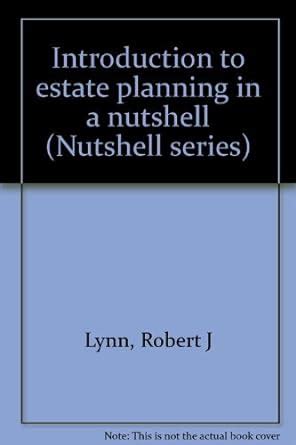 introduction to estate planning in a nutshell Epub