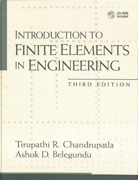 introduction to finite element analysis tirupathi solution manual 3rd edition pdf PDF