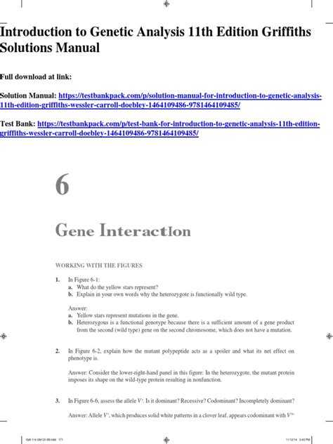 introduction to genetic analysis griffiths solutions manual Kindle Editon