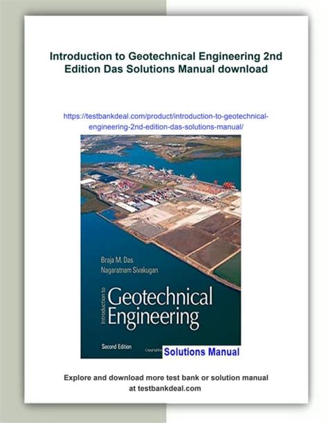 introduction to geotechnical engineering 2nd edition Reader