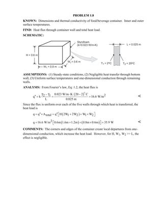 introduction to heat transfer 6th edition solution manual scribd Doc