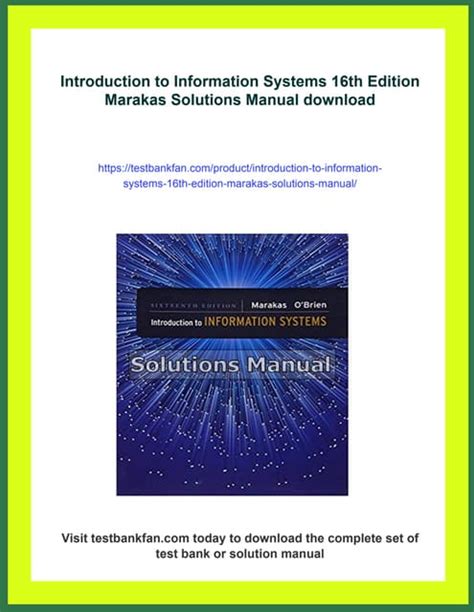 introduction to information systems 16th edition Kindle Editon