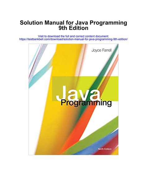 introduction to java programming 9th edition solution manual Doc