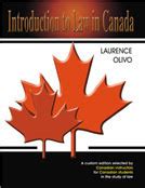 introduction to law in canada olivo Ebook PDF