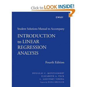 introduction to linear regression analysis 4th edition student PDF