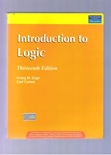 introduction to logic copi 13th edition Kindle Editon