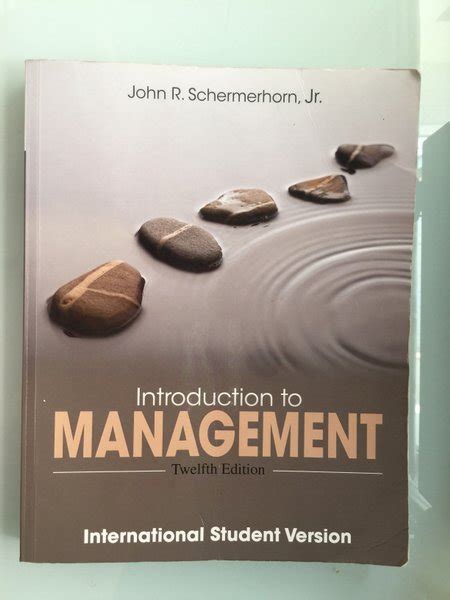introduction to management 12th edition john schermerhorn Kindle Editon