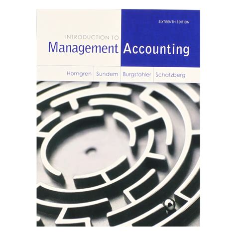 introduction to management accounting horngren 16th edition Epub