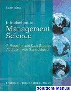 introduction to management science 4th edition hillier solutions Doc