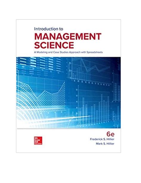 introduction to management science hillier solution Kindle Editon