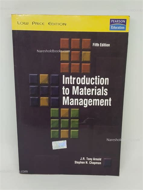 introduction to materials management 5th edition PDF