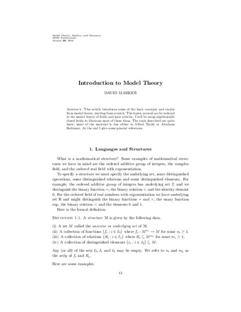 introduction to model theory introduction to model theory Kindle Editon