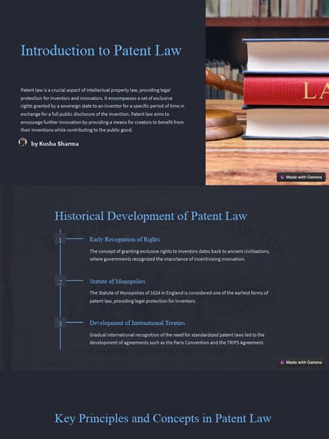 introduction to patent law Reader