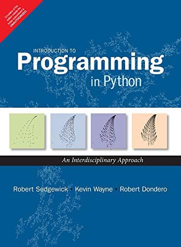 introduction to programming in python an interdisciplinary approach Kindle Editon