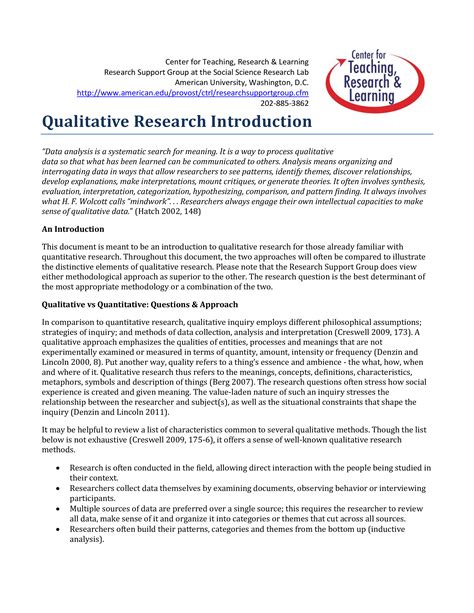 introduction to qualitative research Doc