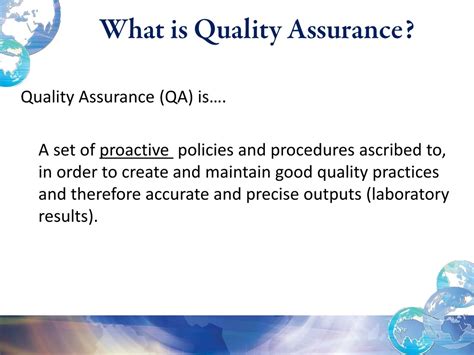 introduction to quality assurance in Doc
