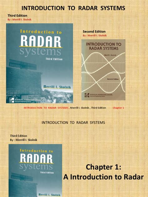 introduction to radar systems 3rd edition pdf Epub