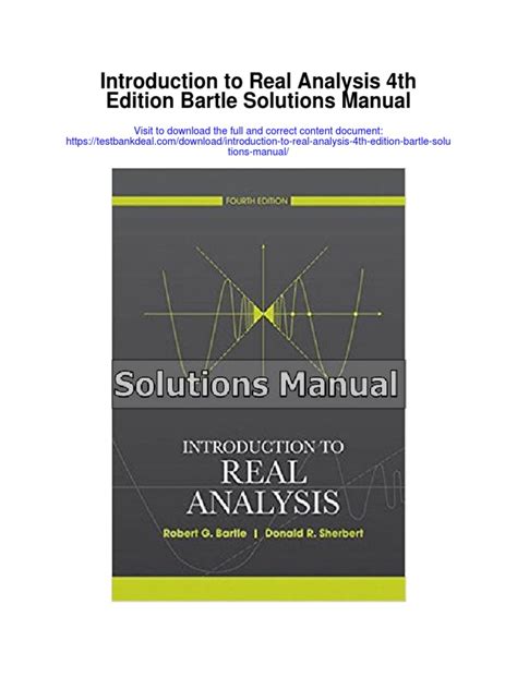 introduction to real analysis bartle solutions manual pdf Reader