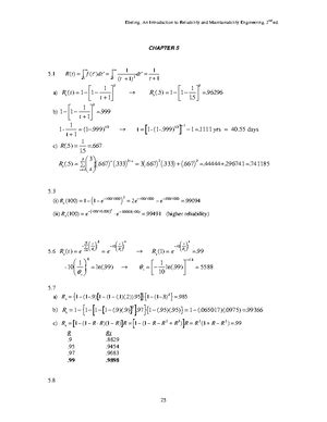 introduction to reliability maintainability engineering solution Doc