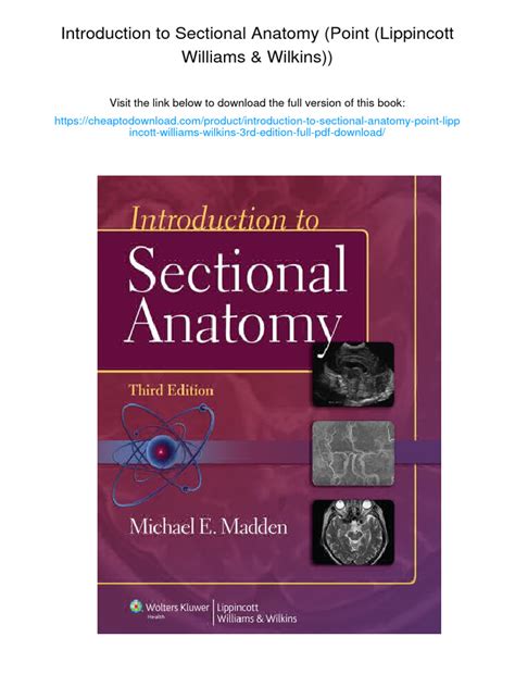 introduction to sectional anatomy introduction to sectional anatomy Reader