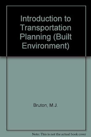 introduction to transportation planning built environment Kindle Editon