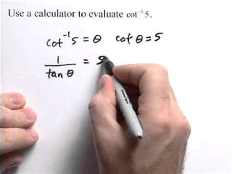 inverse cotangent calculator