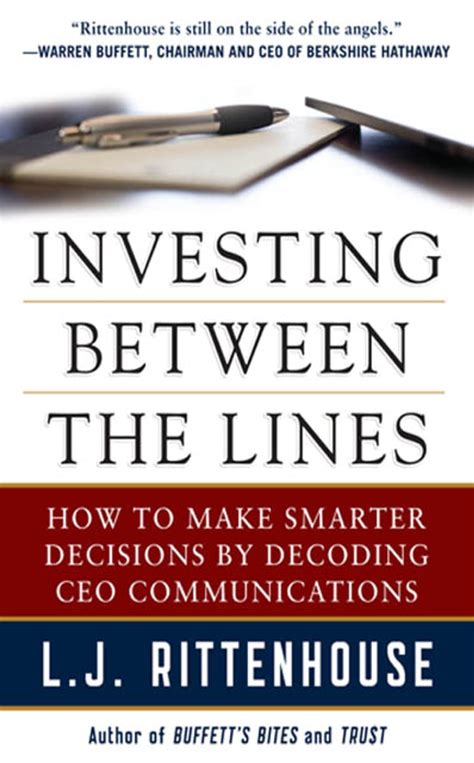 investing between the lines how to make smarter decisions by decoding ceo communications Kindle Editon