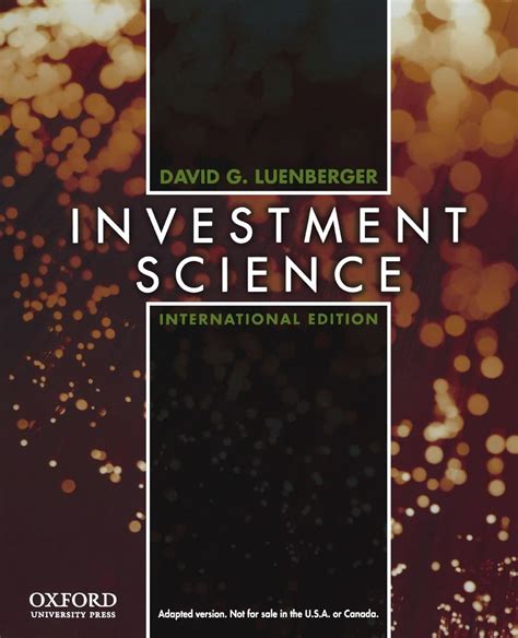 investment science international edition Reader