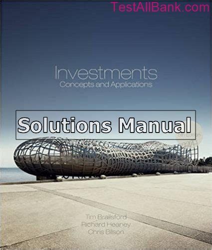 investments concepts and applications solution manual Reader