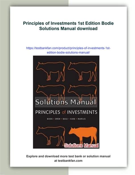 investments solutions manual pdf Kindle Editon