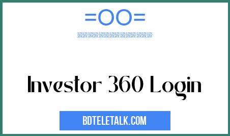 investors 360 login