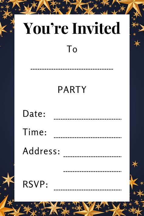 Invitation Templates Printable