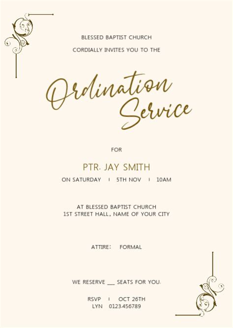 invitation to ordination service ltr PDF