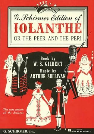 iolanthe or the peer and the peri vocal score with dialogue PDF