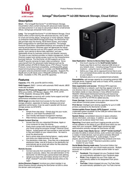 iomega ix2 200 manual PDF