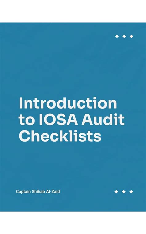 iosa-audit-checklist Ebook Kindle Editon
