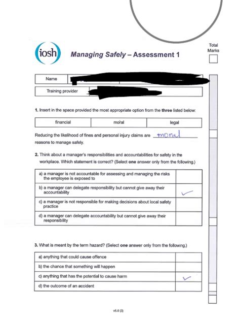 iosh exam papers managing safely Epub