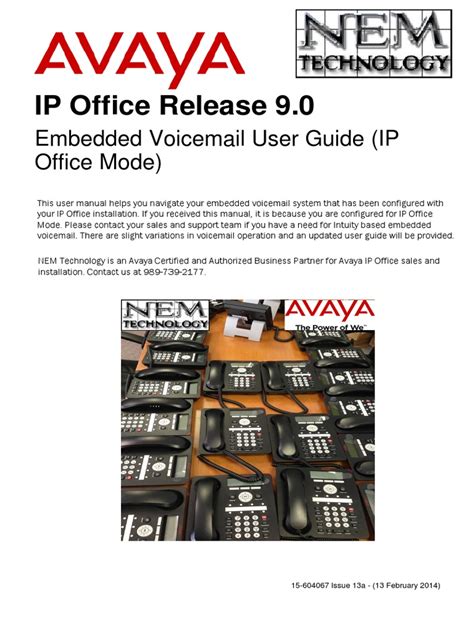 ip office embedded voicemail user guide pdf Reader