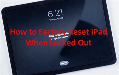 ipad factory reset locked out Reader