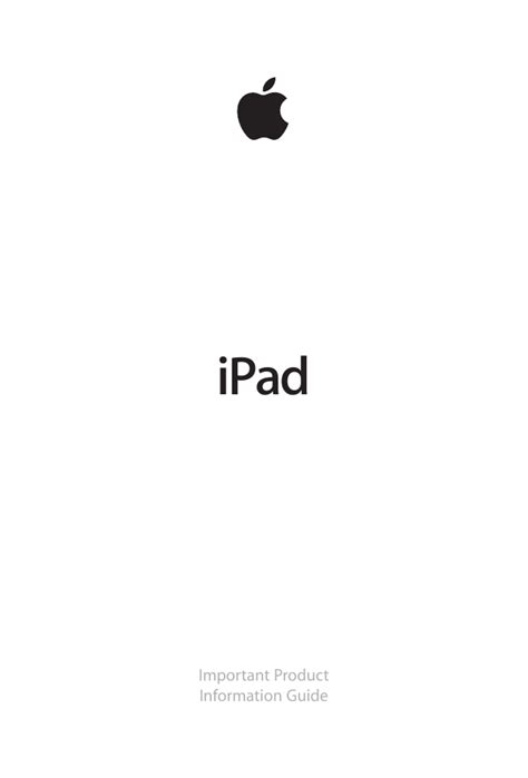ipad important product information guide Doc