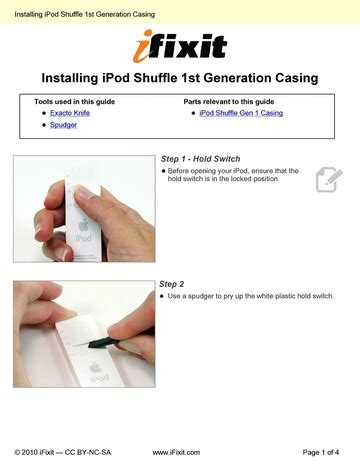 ipod shuffle 1st generation manual Ebook Epub